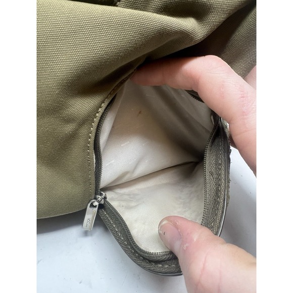 TUMI T-Tech Crossbody Messenger Large Laptop Carry Bag Olive Green - Picture 11 of 12